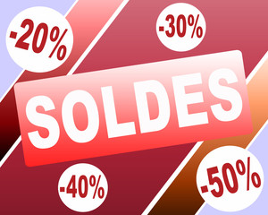 Affiche Soldes