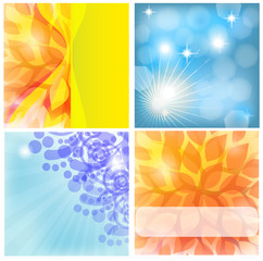 Set of vector backgrounds