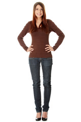 Beautiful teen woman