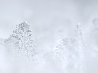 Naklejka na ściany i meble Abstract macro frozen ice crystal photo