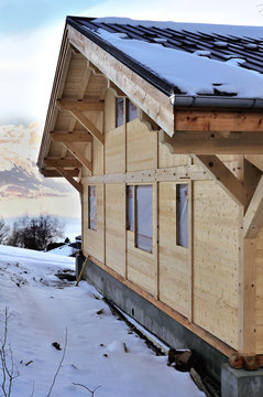 chalet en construction