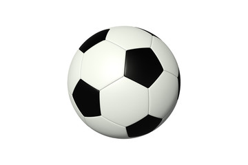 Fototapeta premium Soccer ball on a white background