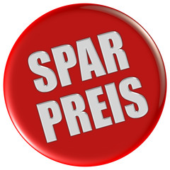 Button rot rund SPAR PREIS