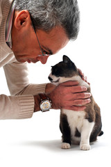 l'homme et son chat
