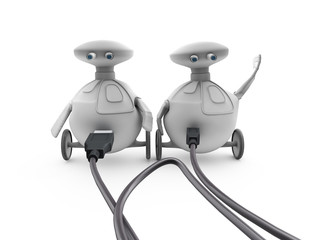 robomases intercambiando datos © juanjo