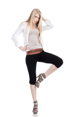 Fototapeta premium beautiful young woman standing