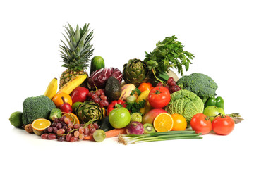 Fototapeta na wymiar Fruits and Vegetables