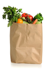 Fruits and Vegetables in Grocery Bag - 28811141