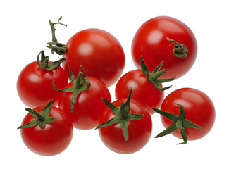 Red tomatoes, isolated