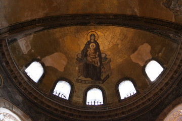 Im Inneren der Hagia Sophia, Istanbul - Türkei