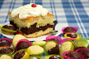 Pie and muffins