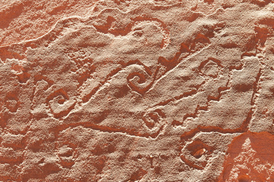Aboriginal rock art, Northern Argentina.