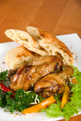 roasted chicken drumstick