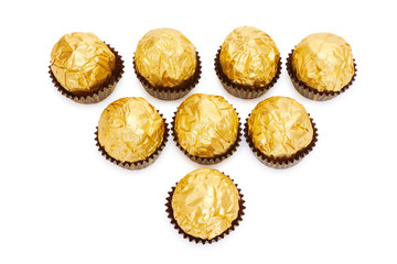 Directional arrow make from candies