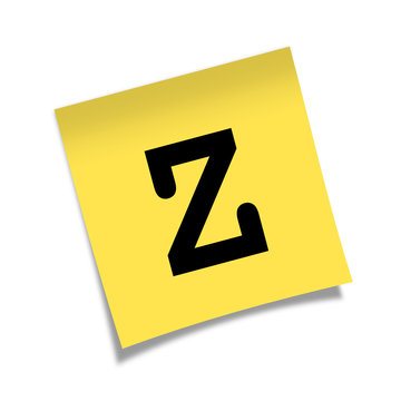 Post-it letra Z
