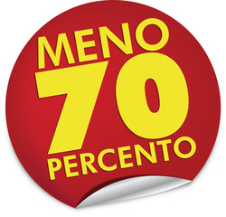 Sconto 70 percento