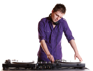 DJ am Turntable