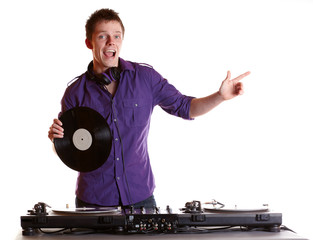 DJ am Turntable