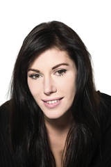 Obraz premium woman beautiful portrait studio smiling