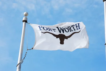 Fotobehang Ft. Worth Flag © dallaspaparazzo