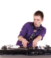 DJ am Turntable