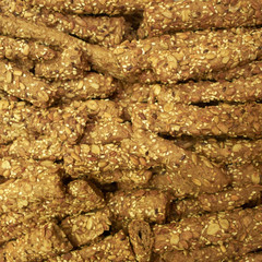 whole grain grissini closeup