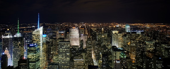 Obrazy na Plexi  Nowy Jork nocą z Empire State Building