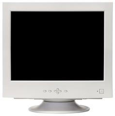 CRT monitor cutout with two clipping paths