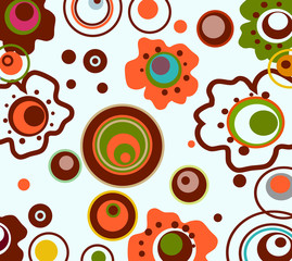 Fototapeta premium vector background with flowers