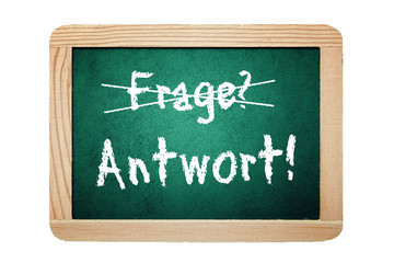 Obraz premium Frage Antwort