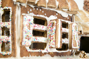 House made from flour and sugar