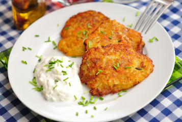 Hausgemachte Kartoffelpuffer