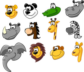 Obraz premium большой набор животных