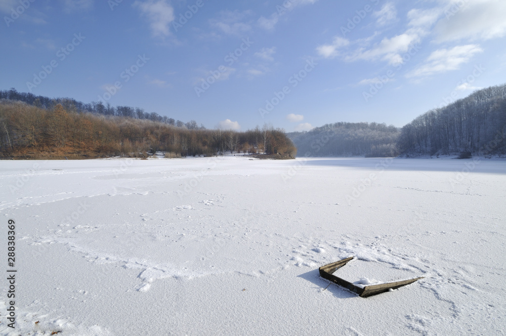 Wall mural Winter landscape