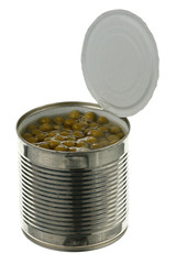 Green peas in a can