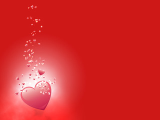 heart sparkle of love