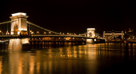 Obraz premium Chain Bridge in Budapest