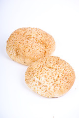 Tasty Bread on the white background