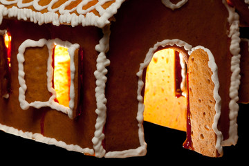 Christmas gingernut house