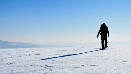 Hiker silhouette