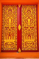 the door of Thai church,