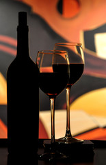 Wine Glasses with Mood Lighting