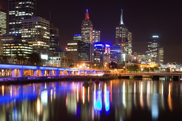 Fototapeta na wymiar Melbourne at night