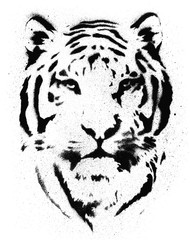 Tiger Stencil Vector