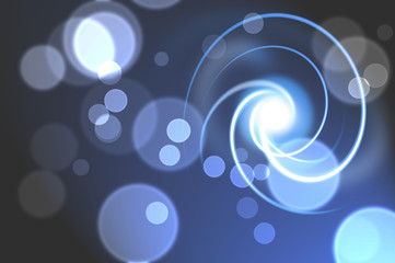 Abstract Swirling light