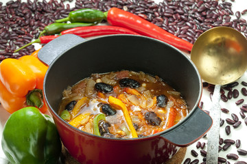 Mexican bean soup