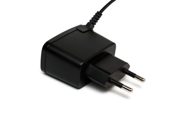 A cell phone charger isolated on white background