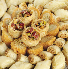 Birds nest, burma and finger cashew baklava