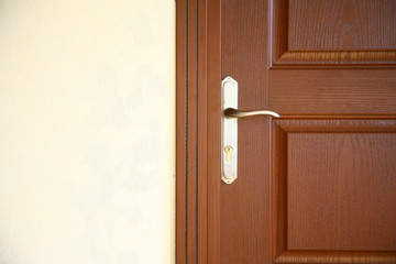 Naklejka premium wooden door