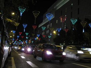 calles iluminadas